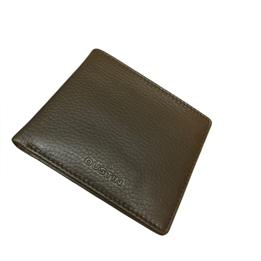 Dustin black leather men’s wallet. Made in Italy. NIB